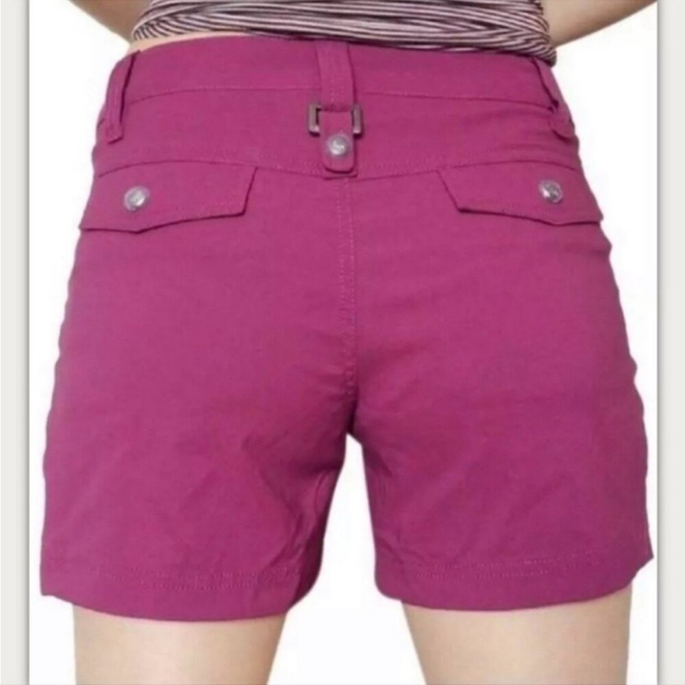 Athleta Dipper Shorts Pink Purple Size 16 Quick Dry 4" Inseam Pockets Casual - Picture 2 of 16